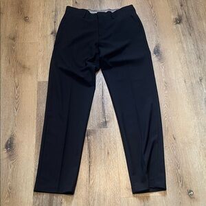 Haggar Straight Fit Men's Black Dress Pants Premium Stretch 30x32